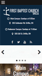 Mobile Screenshot of firstbaptistorillia.org