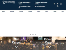 Tablet Screenshot of firstbaptistorillia.org